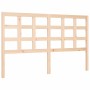 Bed frame with solid wood headboard 160x200 cm by vidaXL, Beds and slatted bases - Ref: Foro24-3192111, Price: 138,55 €, Disc...