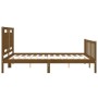 Estructura de cama matrimonio con cabecero madera marrón miel de vidaXL, Camas y somieres - Ref: Foro24-3192174, Precio: 180,...