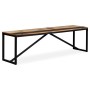 Recycled solid wood bench 160x35x45 cm by vidaXL, Benches for halls and storage - Ref: Foro24-244903, Price: 147,15 €, Discou...