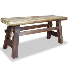 Recycled solid wood bench 100x28x43 cm by vidaXL, Benches for halls and storage - Ref: Foro24-244497, Price: 221,99 €, Discou...