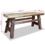 Recycled solid wood bench 100x28x43 cm by vidaXL, Benches for halls and storage - Ref: Foro24-244497, Price: 221,99 €, Discou...