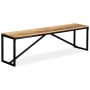 Solid mango wood bench 160x35x45 cm by vidaXL, Benches for halls and storage - Ref: Foro24-244904, Price: 185,18 €, Discount: %