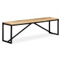 Solid mango wood bench 160x35x45 cm by vidaXL, Benches for halls and storage - Ref: Foro24-244904, Price: 185,18 €, Discount: %