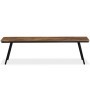 Recycled teak and steel bench 160x35x45 cm by vidaXL, Benches for halls and storage - Ref: Foro24-245412, Price: 170,79 €, Di...