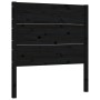 Estructura de cama individual con cabecero madera maciza negro de vidaXL, Camas y somieres - Ref: Foro24-3192715, Precio: 138...