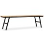 Recycled teak and steel bench 160x35x45 cm by vidaXL, Benches for halls and storage - Ref: Foro24-245412, Price: 170,79 €, Di...