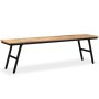 Recycled teak and steel bench 160x35x45 cm by vidaXL, Benches for halls and storage - Ref: Foro24-245412, Price: 170,79 €, Di...