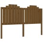 Double bed frame with honey brown wooden headboard by vidaXL, Beds and slatted bases - Ref: Foro24-3192304, Price: 176,02 €, ...