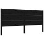 Bed frame with black solid wood headboard 200x200 cm by vidaXL, Beds and slatted bases - Ref: Foro24-3192775, Price: 218,36 €...