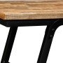 Recycled teak and steel bench 110x35x45 cm by vidaXL, Benches for halls and storage - Ref: Foro24-245411, Price: 108,79 €, Di...