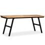 Recycled teak and steel bench 110x35x45 cm by vidaXL, Benches for halls and storage - Ref: Foro24-245411, Price: 108,79 €, Di...