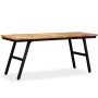 Recycled teak and steel bench 110x35x45 cm by vidaXL, Benches for halls and storage - Ref: Foro24-245411, Price: 108,79 €, Di...