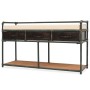 Storage bench with cushion 107.5x34.5x59 cm by vidaXL, Benches for halls and storage - Ref: Foro24-245461, Price: 220,34 €, D...