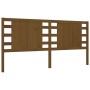 Estructura de cama con cabecero madera maciza marrón miel de vidaXL, Camas y somieres - Ref: Foro24-3192834, Precio: 184,74 €...