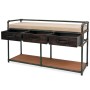 Storage bench with cushion 107.5x34.5x59 cm by vidaXL, Benches for halls and storage - Ref: Foro24-245461, Price: 220,34 €, D...