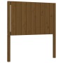 Single bed frame with honey brown wooden headboard by vidaXL, Beds and slatted bases - Ref: Foro24-3192914, Price: 145,99 €, ...