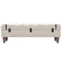 Solid wood and steel storage bench 111x34x37 cm by vidaXL, Benches for halls and storage - Ref: Foro24-245763, Price: 144,32 ...