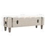 Solid wood and steel storage bench 111x34x37 cm by vidaXL, Benches for halls and storage - Ref: Foro24-245763, Price: 144,32 ...