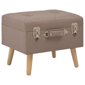 Storage stool 40 cm brown fabric by vidaXL, Benches for halls and storage - Ref: Foro24-247519, Price: 45,67 €, Discount: %