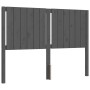 Estructura de cama con cabecero madera maciza gris 140x190 cm de vidaXL, Camas y somieres - Ref: Foro24-3192928, Precio: 154,...