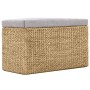 Bench with 2 gray seagrass ottomans by vidaXL, Benches for halls and storage - Ref: Foro24-246105, Price: 164,25 €, Discount: %