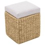 Bench with 2 gray seagrass ottomans by vidaXL, Benches for halls and storage - Ref: Foro24-246105, Price: 164,25 €, Discount: %