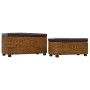 Brown seagrass 2-piece bench set by vidaXL, Benches for halls and storage - Ref: Foro24-246108, Price: 135,23 €, Discount: %