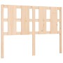 Estructura de cama de matrimonio con cabecero madera maciza de vidaXL, Camas y somieres - Ref: Foro24-3192201, Precio: 118,23...