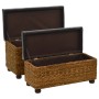 Brown seagrass 2-piece bench set by vidaXL, Benches for halls and storage - Ref: Foro24-246108, Price: 135,23 €, Discount: %