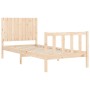 Bed frame with solid wood headboard by vidaXL, Beds and slatted bases - Ref: Foro24-3192911, Price: 96,99 €, Discount: %