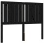 Double bed frame with black solid wood headboard by vidaXL, Beds and slatted bases - Ref: Foro24-3192920, Price: 171,99 €, Di...