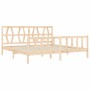 Estructura de cama de matrimonio con cabecero madera maciza de vidaXL, Camas y somieres - Ref: Foro24-3192506, Precio: 141,03...