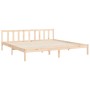 Double bed frame with solid wood headboard by vidaXL, Beds and slatted bases - Ref: Foro24-3192506, Price: 141,99 €, Discount: %