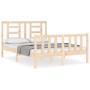 Estructura de cama con cabecero madera maciza 120x200 cm de vidaXL, Camas y somieres - Ref: Foro24-3192876, Precio: 116,21 €,...