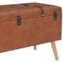 Storage Stools 3 Pcs Tan Synthetic Leather by vidaXL, Benches for halls and storage - Ref: Foro24-247532, Price: 145,49 €, Di...