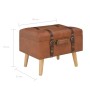 Storage Stools 3 Pcs Tan Synthetic Leather by vidaXL, Benches for halls and storage - Ref: Foro24-247532, Price: 145,49 €, Di...