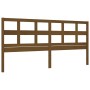 Honey brown solid wood bed frame and headboard 200x200 cm by vidaXL, Beds and slatted bases - Ref: Foro24-3193034, Price: 167...