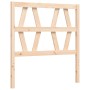 Estructura de cama con cabecero madera maciza de vidaXL, Camas y somieres - Ref: Foro24-3192456, Precio: 92,02 €, Descuento: %