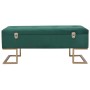 Bench with compartment 105 cm green velvet by vidaXL, Benches for halls and storage - Ref: Foro24-247570, Price: 146,39 €, Di...