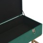 Bench with compartment 105 cm green velvet by vidaXL, Benches for halls and storage - Ref: Foro24-247570, Price: 146,39 €, Di...