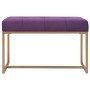 Purple velvet 80 cm bench by vidaXL, Benches for halls and storage - Ref: Foro24-247557, Price: 91,73 €, Discount: %