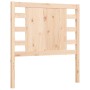 Estructura de cama con cabecero madera maciza de vidaXL, Camas y somieres - Ref: Foro24-3192781, Precio: 104,99 €, Descuento: %