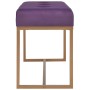 Purple velvet 80 cm bench by vidaXL, Benches for halls and storage - Ref: Foro24-247557, Price: 91,73 €, Discount: %