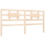 Estructura de cama con cabecero madera maciza 200x200 cm de vidaXL, Camas y somieres - Ref: Foro24-3192576, Precio: 142,44 €,...