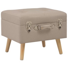 Storage stool 40 cm beige fabric by vidaXL, Benches for halls and storage - Ref: Foro24-247518, Price: 56,24 €, Discount: %