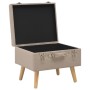 Storage stool 40 cm beige fabric by vidaXL, Benches for halls and storage - Ref: Foro24-247518, Price: 56,24 €, Discount: %