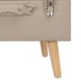 Storage stool 40 cm beige fabric by vidaXL, Benches for halls and storage - Ref: Foro24-247518, Price: 56,24 €, Discount: %