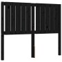 Bed frame with black solid wood headboard 120x200 cm by vidaXL, Beds and slatted bases - Ref: Foro24-3192945, Price: 179,88 €...