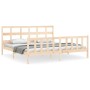 Estructura de cama de matrimonio con cabecero madera maciza de vidaXL, Camas y somieres - Ref: Foro24-3193026, Precio: 171,72...