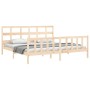 Estructura de cama de matrimonio con cabecero madera maciza de vidaXL, Camas y somieres - Ref: Foro24-3193026, Precio: 171,72...